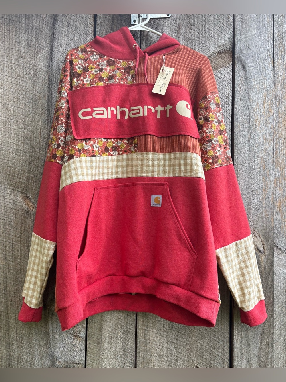 Nwt Carhartt Floral Patchwork Hoodie Sz Xl